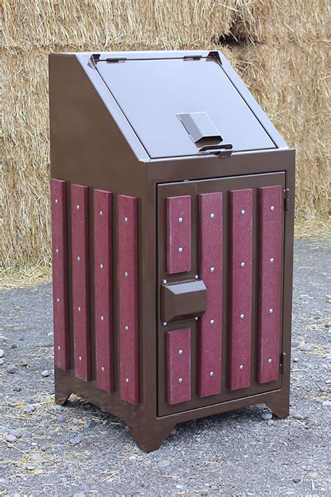 metal bear box for trash|bear resistant outdoor trash cans.